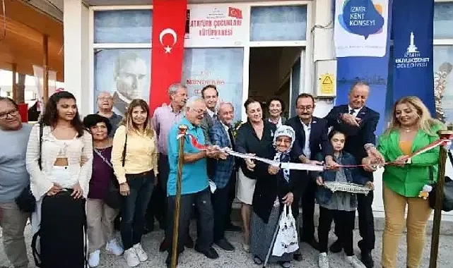 Menderes'te Atatürk Çocukları Kütüphanesi açıldı