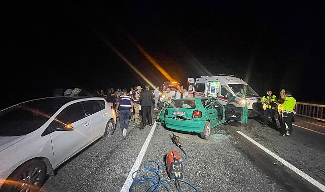Elazığ'da otomobil demir korkuluklara çarptı: 1 ölü,5 yaralı