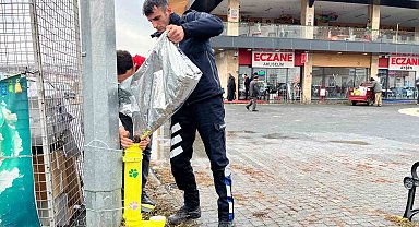 Kış günlerinde Bünyan'da sokak hayvanlarına umut eli