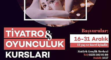 REVİZE- MASMEK Tiyatro Kursları İçin Başvurular Başlıyor