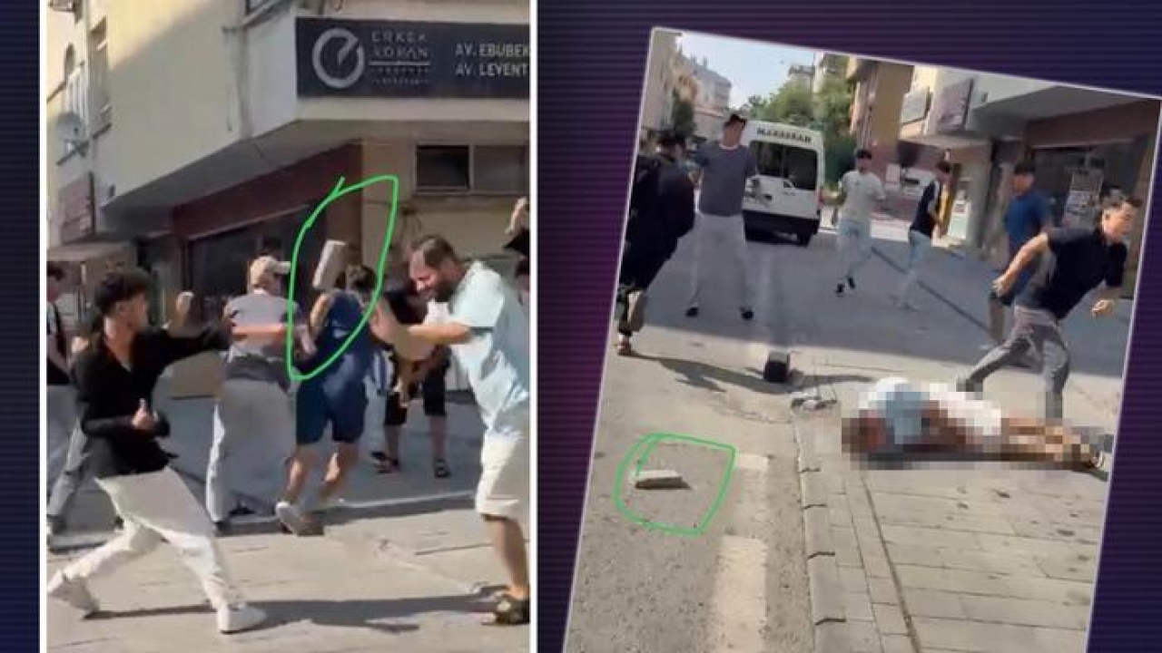 Kavgadaki dehşet anları kamerada! Başına taş atılarak bayıltıldı