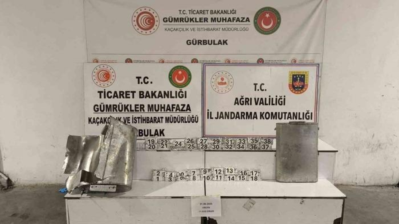 Ağrı’da tırın yakıt deposunda 11 kilo eroin ele geçirildi