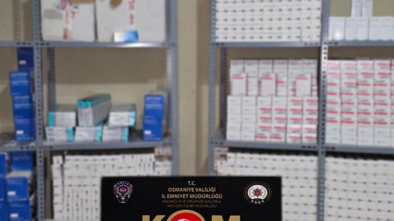 Osmaniye'de son kullanma tarihi geçmiş 250 bin ilaç ele geçirildi! 3 şüpheli gözaltına alındı