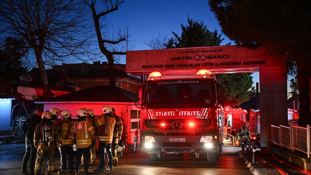 Baltalimanı Kemik Hastalıkları Eğitim ve Araştırma Hastanesi'nde yangın