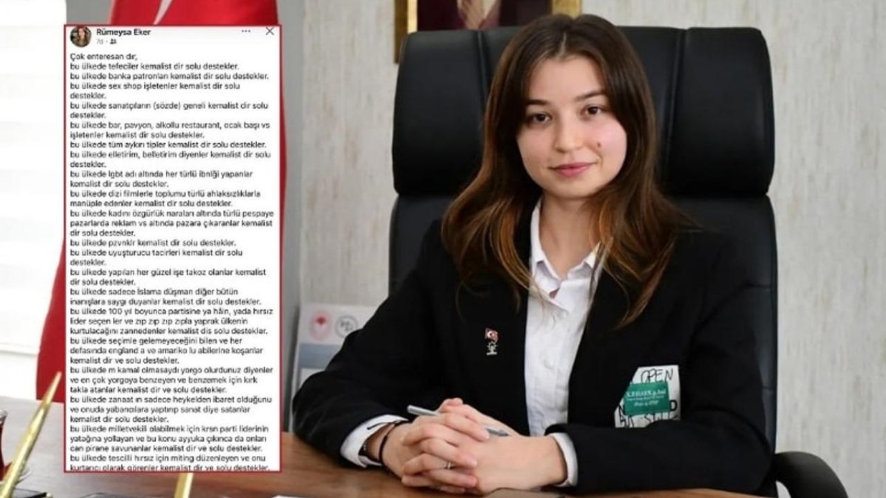 AK Partili Rümeysa Eker tepki çeken Atatürk paylaşımı sonrası istifa etti