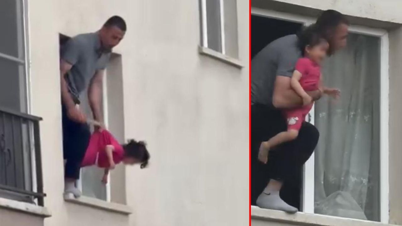 Ankara'da korku dolu anlar! 3 yaşındaki kızını bıçakla rehin aldı