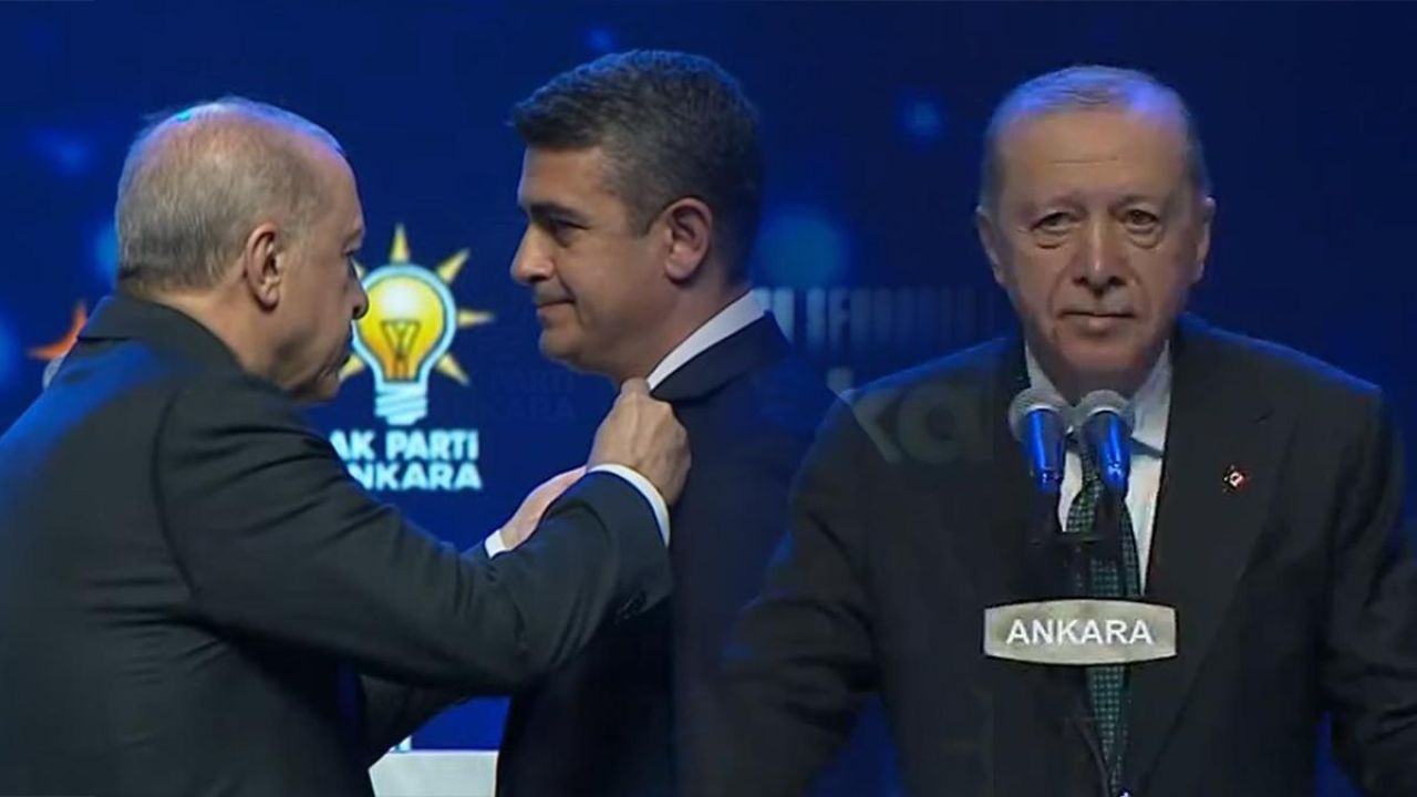 CHP'den istifa edip aynı gün AK Parti'ye katıldı: Levent Koç'a rozetini Erdoğan taktı