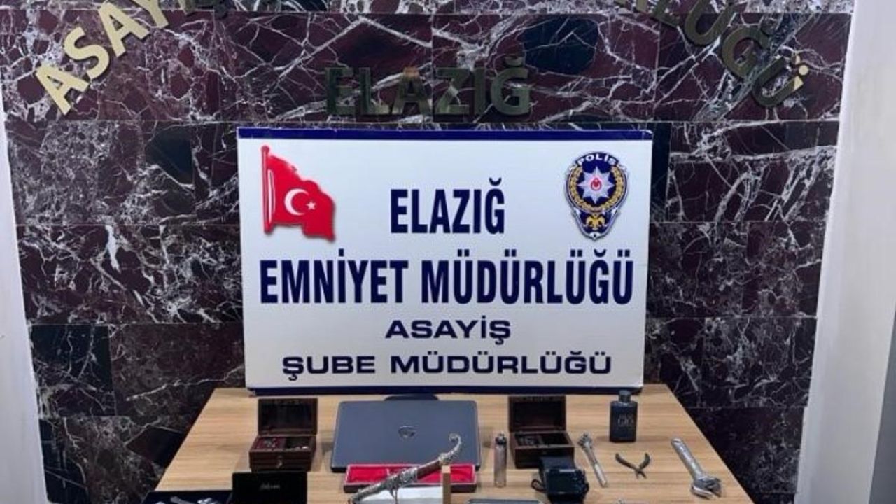 Elazığ’da 7 milyon liralık ziynet eşyası çalan 4 şüpheli tutuklandı