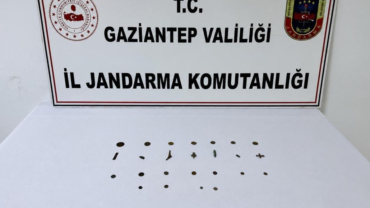 Gaziantep’te 19 adet tarihi eser sikke ele geçirildi: 1 gözaltı