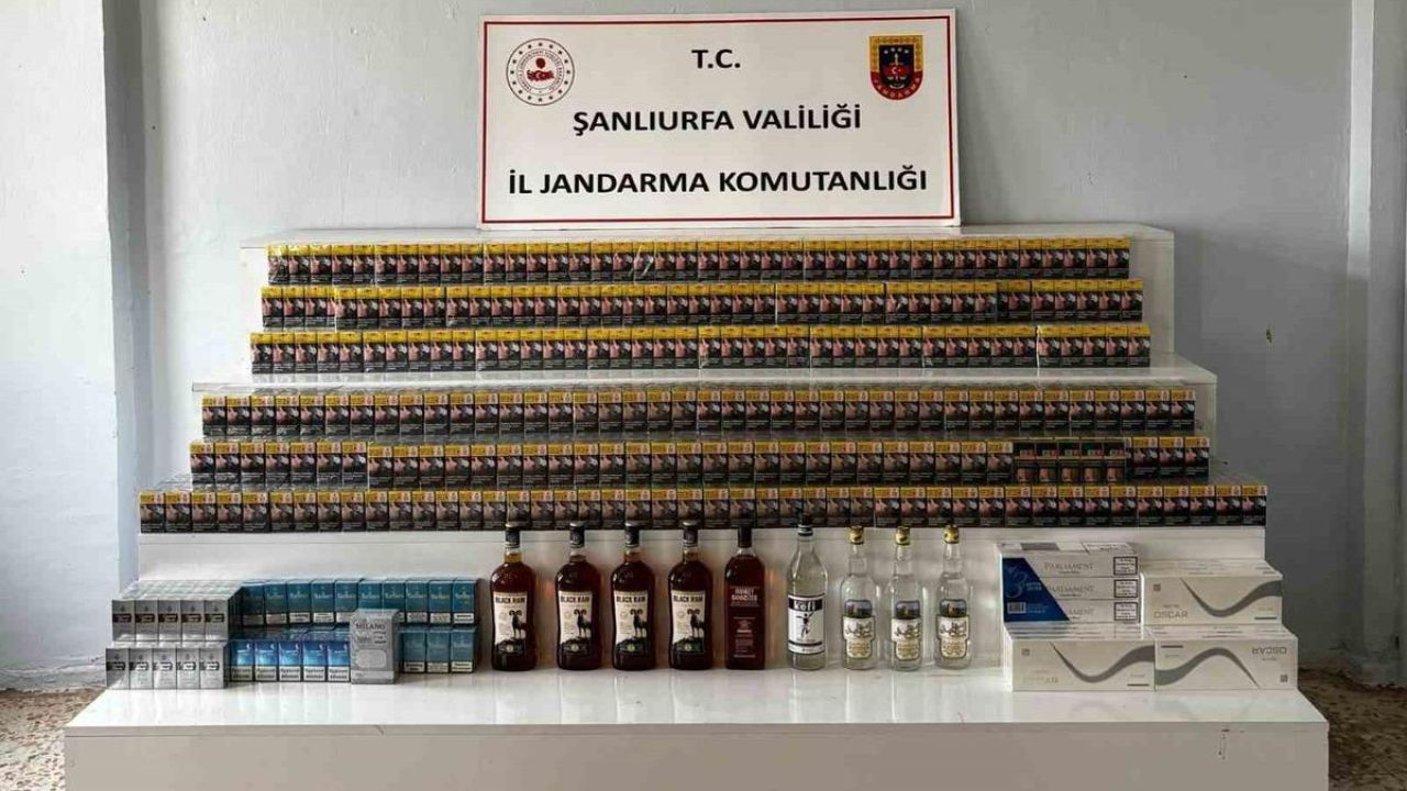 Şanlıurfa’da 2 bin 558 paket gümrük kaçağı sigara ele geçirildi