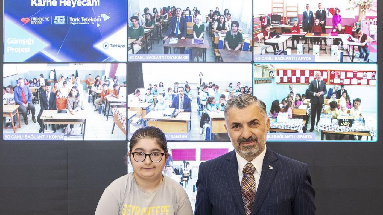 Türk Telekom, TahtApp uygulamasıyla çocuklara ışık oldu;  5G ile karne heyecanı 7 ilde eş zamanlı yaşandı