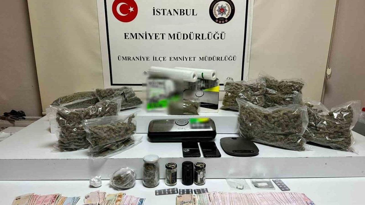 Ümraniye’de "zula evi" operasyonu: 4 kilo uyuşturucu madde ele geçirildi