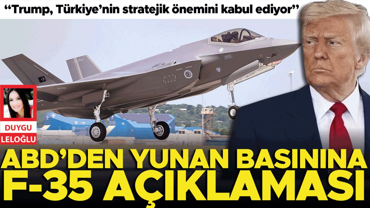 ABD’den Yunan basınına F-35 açıklaması