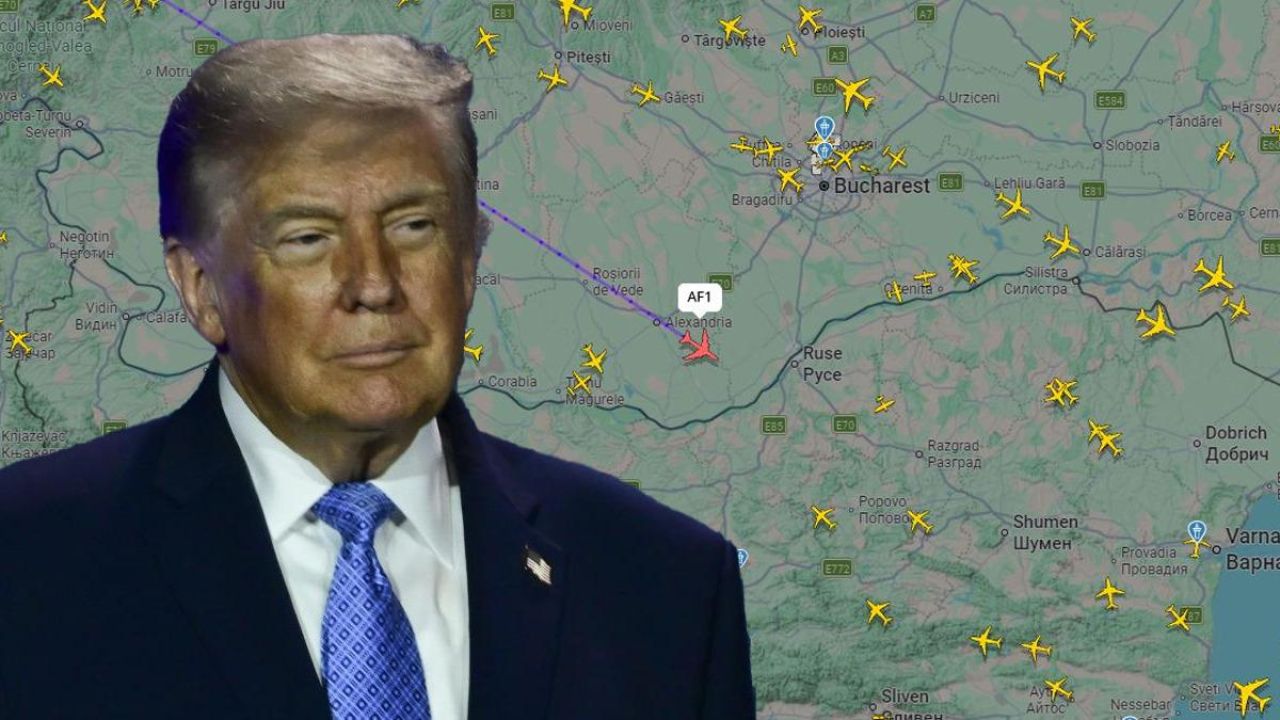 Dünyada birinci sıraya yükseldi! Trump'ın uçuşunu binlerce kişi takip etti