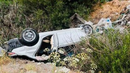 Erzurum'da devrilen otomobilin sürücüsü hayatını kaybetti