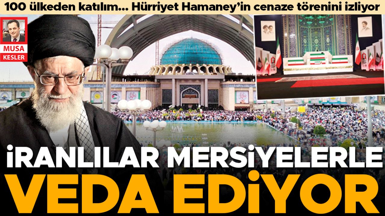 Hamaney için ilk tören son namaz yerinde… Her köşe başında öfke ve matem...