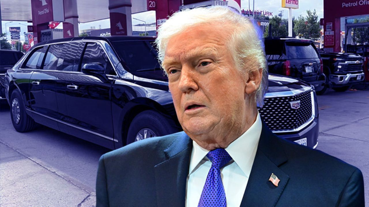 İşte Trump'ın Türkiye programı! Konvoyundaki araçlar Ankara'da görüntülendi