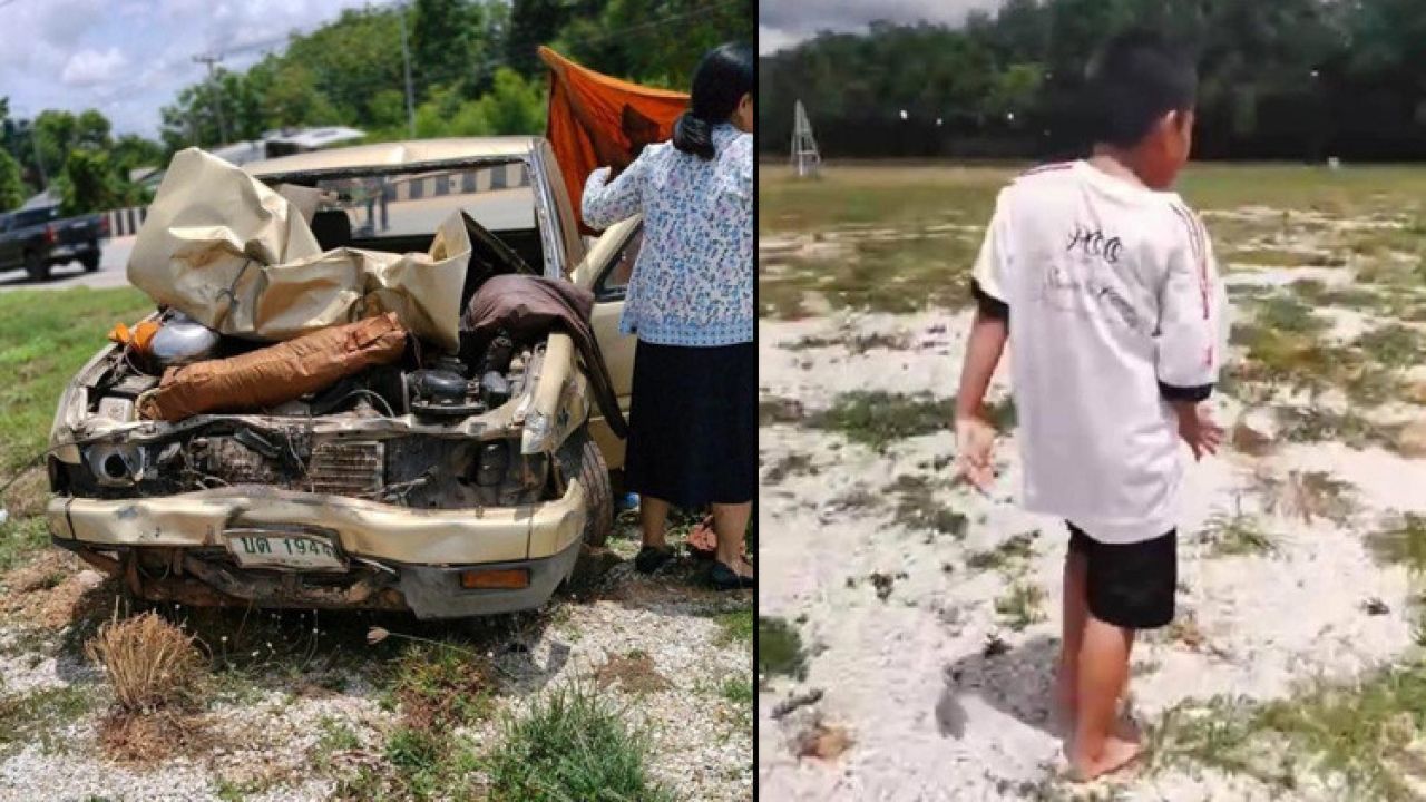 Tayland'da çocuk şoförden katliam gibi kaza: Kamyonetle keşişlerin arasında daldı