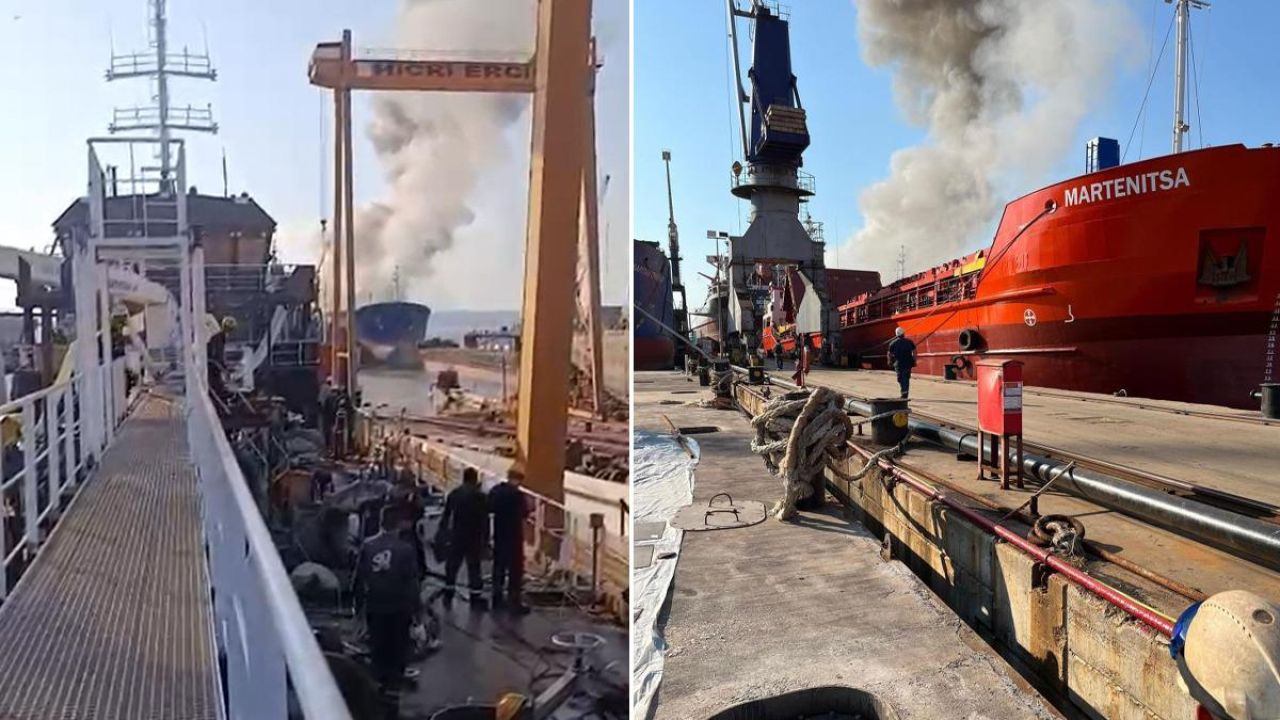Yalova’da tersanedeki gemide patlama
