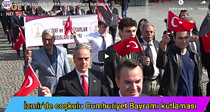 İzmir'de coşkulu Cumhuriyet Bayramı kutlaması